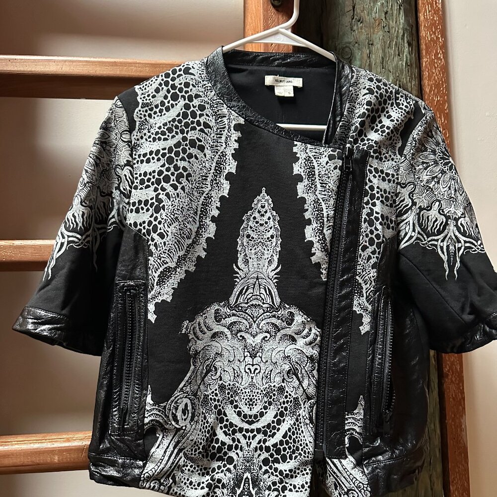 Unique Helmut Lang Leather Top